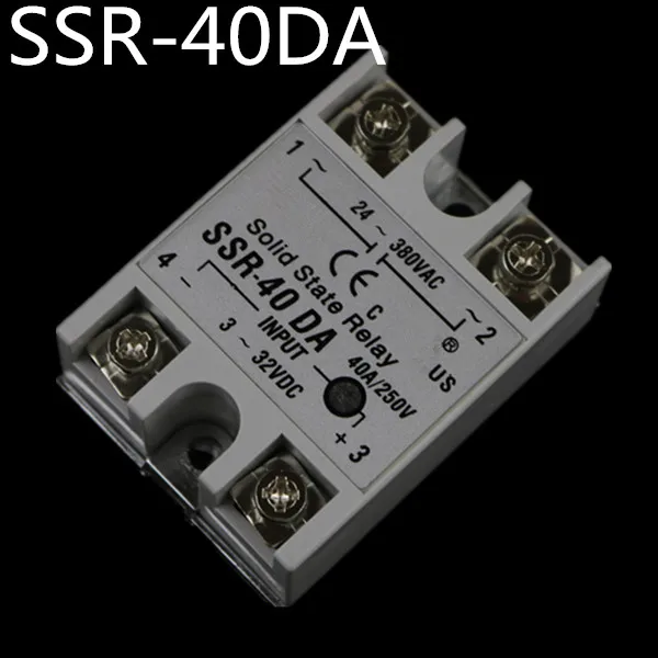 Industrial Solid State Relay SSR 40A with Protective Flag SSR-40DA 40A DC control AC
Industrial Solid State Relay SSR 40A with Protective Flag SSR-40DA 40A DC control AC