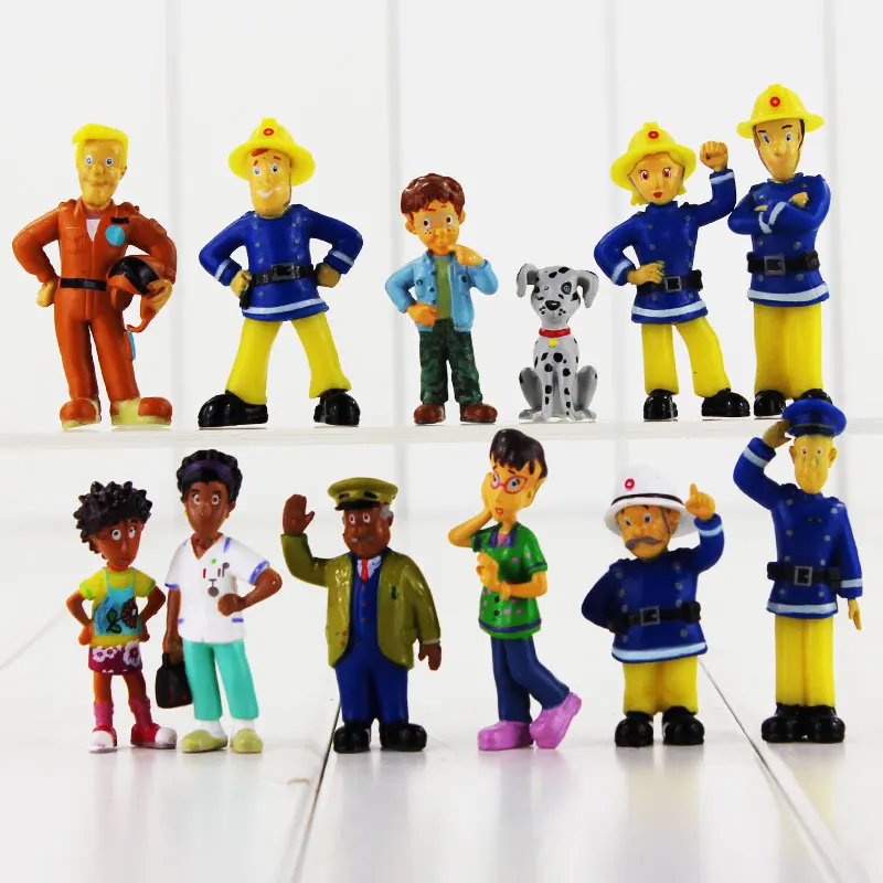 12Pcs/Set Fireman Sam Action Figure Toys 3-6.3cm Cute Cartoon PVC Dolls For Children Birthday Gift
12Pcs/Set Fireman Sam Action Figure Toys 3-6.3cm Cute Cartoon PVC Dolls For Children Birthday Gift
