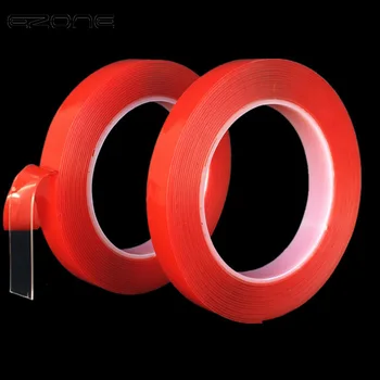 EZONE Super Strong Double-sided Transparent Tape 5mm-40mm Clear Acrylic Foam Adhesive VHB Tape Multi-role Red Tape 5/10 Meters
EZONE Super Strong Double-sided Transparent Tape 5mm-40mm Clear Acrylic Foam Adhesive VHB Tape Multi-role Red Tape 5/10 Meters