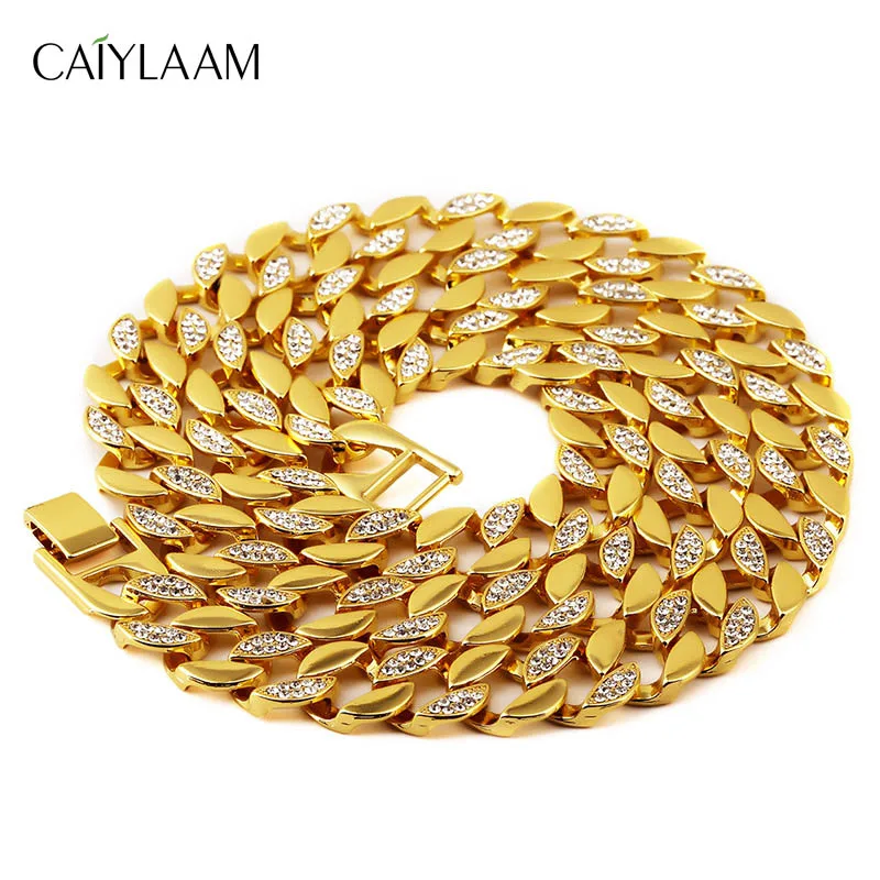 CAIYLAAM Hip Hop Jewelry Golden Necklaces Men Cuban Chain Necklaces Rock Jewelry Metal Zinc Alloy Long Necklace Women Jewelry
CAIYLAAM Hip Hop Jewelry Golden Necklaces Men Cuban Chain Necklaces Rock Jewelry Metal Zinc Alloy Long Necklace Women Jewelry