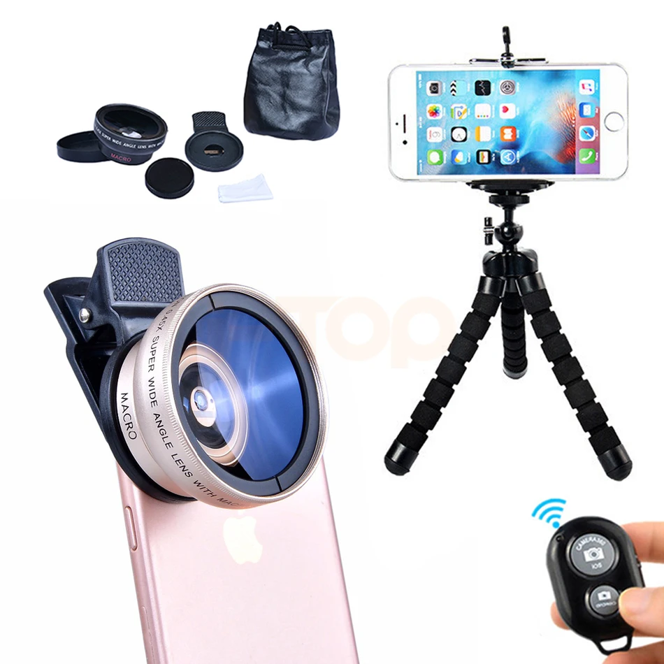 Universal Clips Mobile Phone Lentes Camera Lens Kit 0.45X Wide Angle 12.5X Macro Lenses For iPhone 6 6s 7 8 Smartphone Tripod
Universal Clips Mobile Phone Lentes Camera Lens Kit 0.45X Wide Angle 12.5X Macro Lenses For iPhone 6 6s 7 8 Smartphone Tripod