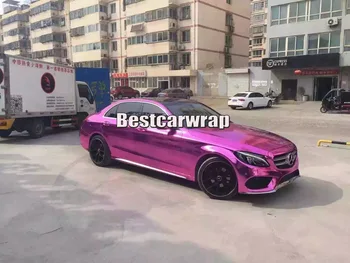 Top quality PINK MIRROR CHROME Vinyl Wrap Full Car Wrap High stretchable Film Air Bubble Free Vehicle Covers 1.52*20M/Roll
Top quality PINK MIRROR CHROME Vinyl Wrap Full Car Wrap High stretchable Film Air Bubble Free Vehicle Covers 1.52*20M/Roll