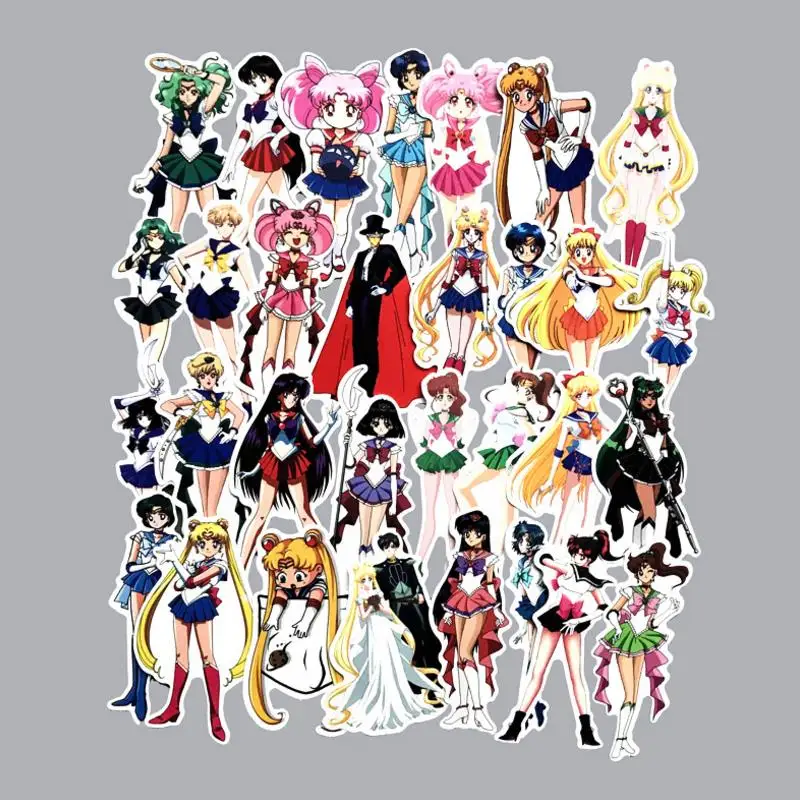 75 pcs/set Hot sale cute Anime Sailor Moon Sticker Laptop Skateboard Bicycle waterproof Stickers for kids gift toys
75 pcs/set Hot sale cute Anime Sailor Moon Sticker Laptop Skateboard Bicycle waterproof Stickers for kids gift toys