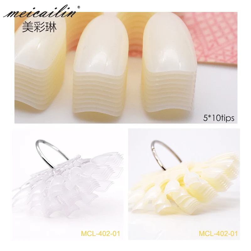 5*10pcs False Nail Tips Fan Nature Clear Round Finger Full Card Nail Art Display Practice Acrylic UV Gel Polish Manicure Tool
5*10pcs False Nail Tips Fan Nature Clear Round Finger Full Card Nail Art Display Practice Acrylic UV Gel Polish Manicure Tool