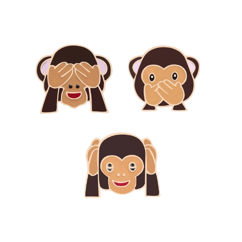 3pce/set Enamel Pin Interesting Three Monkeys Play Games Brooch For Women Jackets Cartoon Brooches Children's Badge Jewelry Gift
3pce/set Enamel Pin Interesting Three Monkeys Play Games Brooch For Women Jackets Cartoon Brooches Children's Badge Jewelry Gift