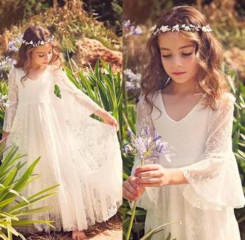Princess Girls Pageant Dresses Lace Flower Girl Dresses Long Sleeves Kids First Communion Dresses Girls Maxi Dress Party Gowns
Princess Girls Pageant Dresses Lace Flower Girl Dresses Long Sleeves Kids First Communion Dresses Girls Maxi Dress Party Gowns
