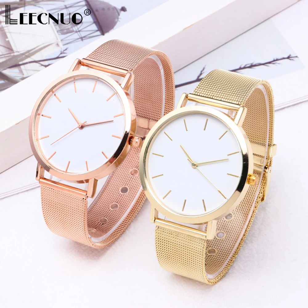 Leecnuo Women's Fashion Watch Modern Quartz WristWatch Ladies Minimalist Watches Luxury Stainless Steel Strap Rose Gold Watch
Leecnuo Women's Fashion Watch Modern Quartz WristWatch Ladies Minimalist Watches Luxury Stainless Steel Strap Rose Gold Watch