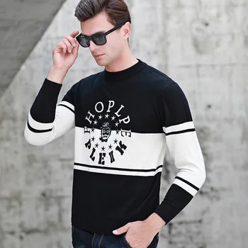 New Men's Winter Fashion O Neck Long Sleeve Letter Printing Mix Color Pullover Sweater Inflation Clothes Men Sweaters Pull homme
New Men's Winter Fashion O Neck Long Sleeve Letter Printing Mix Color Pullover Sweater Inflation Clothes Men Sweaters Pull homme