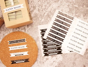 Black and white HAND MADE BEST WISHES decoration long seal paster label bakery package decorative sticker gift packing supplies
Black and white HAND MADE BEST WISHES decoration long seal paster label bakery package decorative sticker gift packing supplies