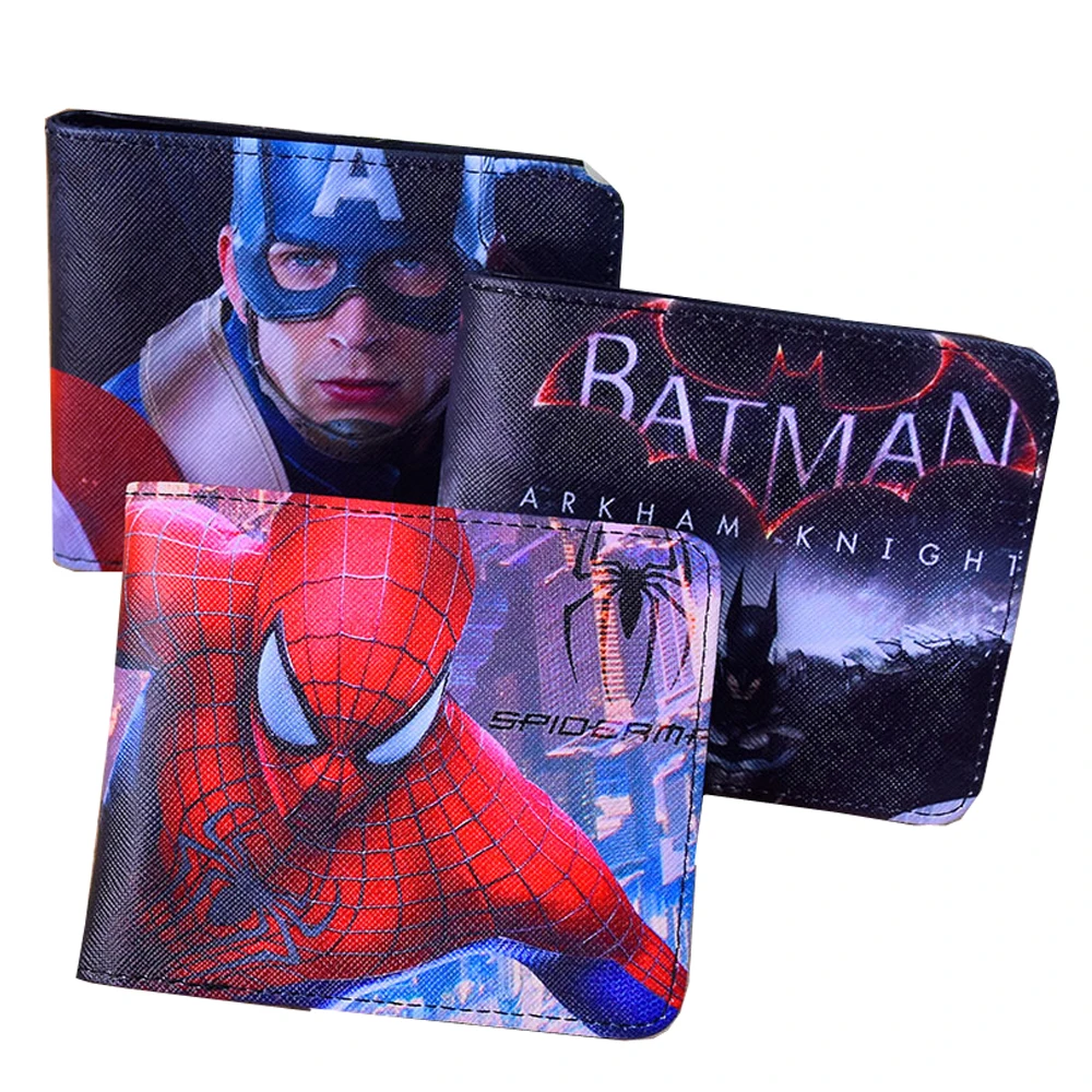 2018 New Marvel America Captain Anime Design Men Wallet Short Style Wallet Cartoon Batman Spiderman Coin Purse Change Carteira
2018 New Marvel America Captain Anime Design Men Wallet Short Style Wallet Cartoon Batman Spiderman Coin Purse Change Carteira