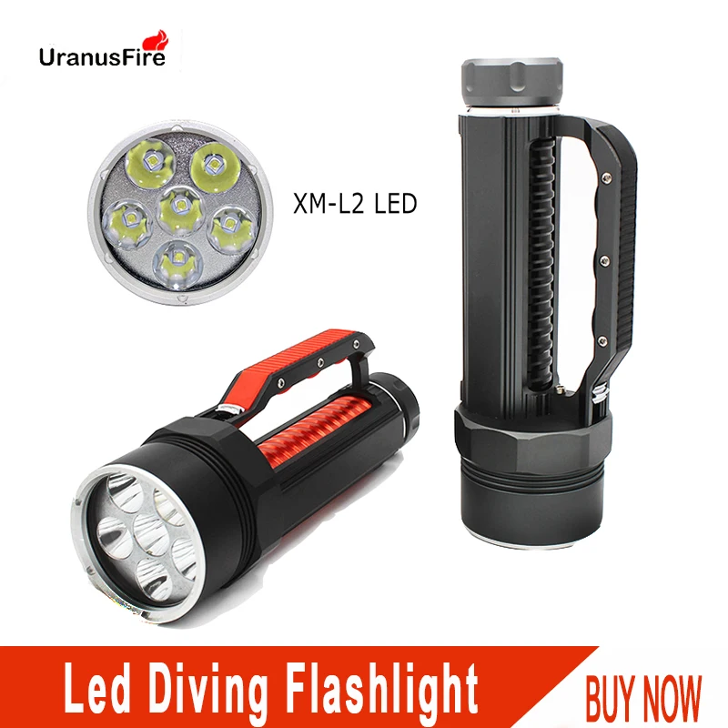Diving Light 6 x CREE L2 7200LM Diving flashlight Waterproof lamp Scuba Submersible Underwater 100M work torch 32650 batteries
Diving Light 6 x CREE L2 7200LM Diving flashlight Waterproof lamp Scuba Submersible Underwater 100M work torch 32650 batteries