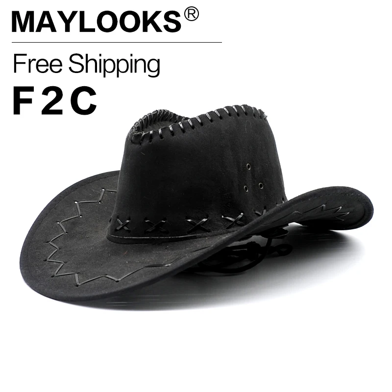 2018 Direct Selling Special Offer Maylooks Cowboy Hats Suede Vintage Western With Wide Brim Cowgirl Jazz Cap Toca Sombrero Cs72
2018 Direct Selling Special Offer Maylooks Cowboy Hats Suede Vintage Western With Wide Brim Cowgirl Jazz Cap Toca Sombrero Cs72