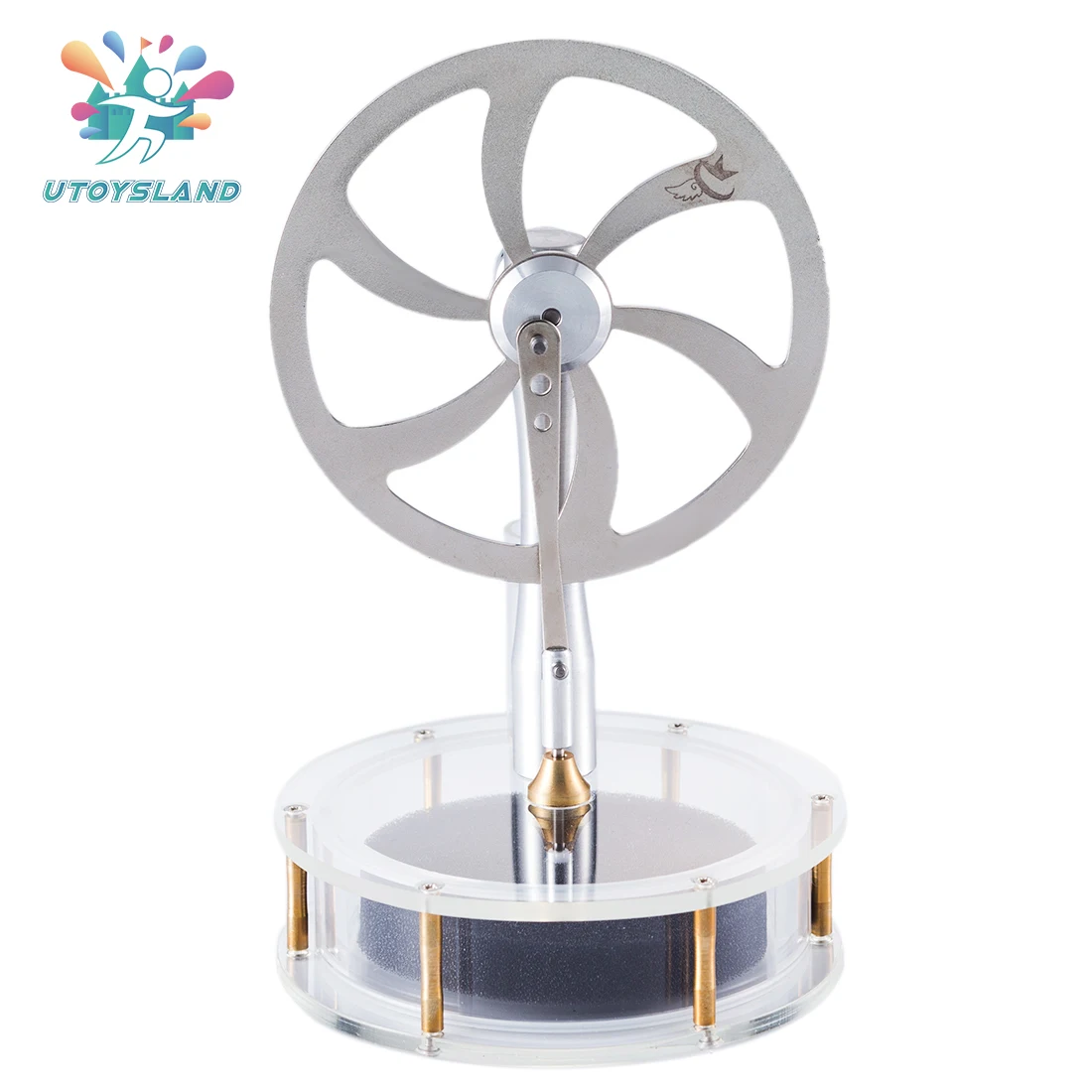 

UTOYSLAND High Quality Diy Metal Low Temperature Stirling Engine Stem Steam Model Set Early Learning Model Kit Toys For Children