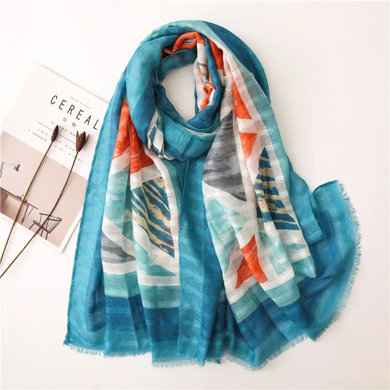 Women Scarf Printe Geometric Scarf Plaid Patchwork Viscose Shawl Long Soft Pashmina Stole Muslim Hijab Wrap Headband
Women Scarf Printe Geometric Scarf Plaid Patchwork Viscose Shawl Long Soft Pashmina Stole Muslim Hijab Wrap Headband
