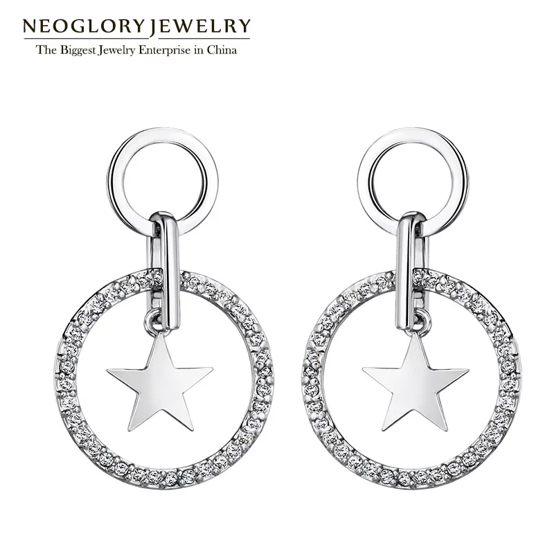 Neoglory Jewelry Cubic Zirconia Round Star Drop Dangle Earrings for Women Vintage Charm Fashion Jewelry 2018 New Gifts
Neoglory Jewelry Cubic Zirconia Round Star Drop Dangle Earrings for Women Vintage Charm Fashion Jewelry 2018 New Gifts