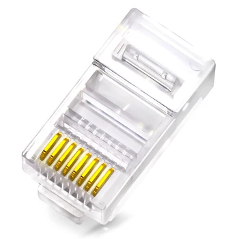 BELNET 100pcs UTP unshielded CAT5e RJ45 plugs connector modular gold-plated Plug for Ethernet Network lan Cable adapter
BELNET 100pcs UTP unshielded CAT5e RJ45 plugs connector modular gold-plated Plug for Ethernet Network lan Cable adapter