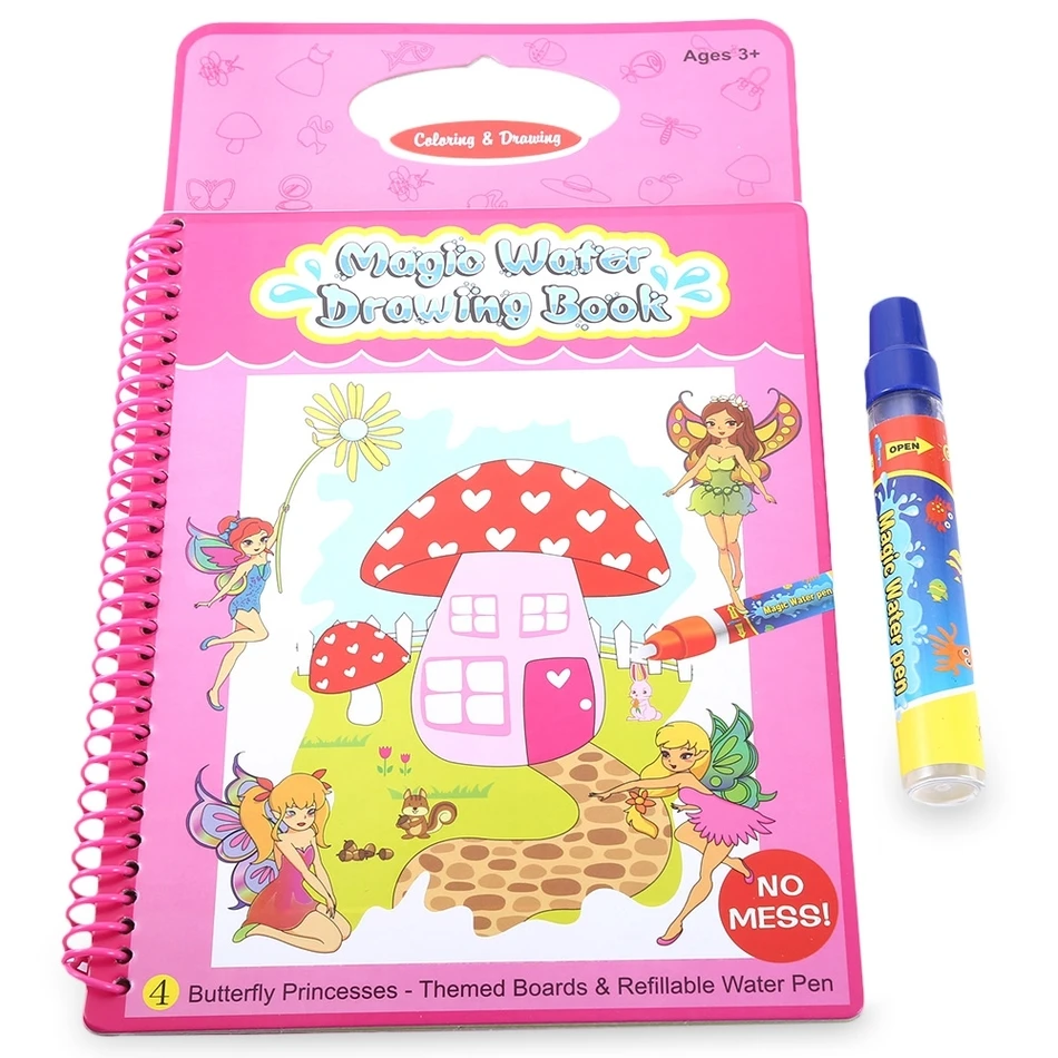 Durable High-quality Paper Magic Water Drawing Book Intimate Painting Board with Pen Educational Toy for Kid - Flower Princess
Durable High-quality Paper Magic Water Drawing Book Intimate Painting Board with Pen Educational Toy for Kid - Flower Princess