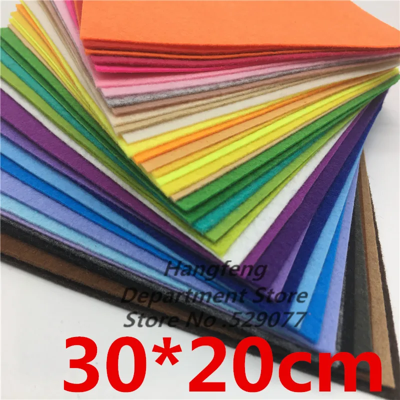 40pcs 30*20 Mix Colors Non Woven Fabric 1MM Thickness Felt Cloth Polyester Felts For Diy Dolls Toys Crafts Decoration Exhibition
40pcs 30*20 Mix Colors Non Woven Fabric 1MM Thickness Felt Cloth Polyester Felts For Diy Dolls Toys Crafts Decoration Exhibition