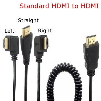 Elastic Coiled Stretch Spring HDMI Cable Male to Male V1.4 90 Degree Right Left Angled 1080P 3D Pure Copper cables 50CM-200CM
Elastic Coiled Stretch Spring HDMI Cable Male to Male V1.4 90 Degree Right Left Angled 1080P 3D Pure Copper cables 50CM-200CM