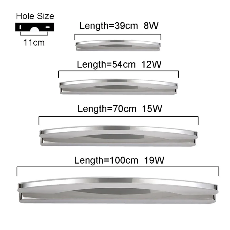 Generic Modern 20w Led Bathroom Mirror Light Acrylic-warm White | Jumia ...