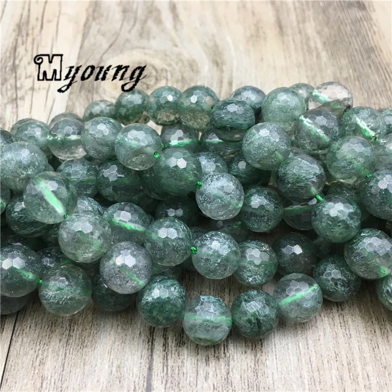 Natural Genuine Green ghost Crystal Stone Loose Beads,Green Quartz Round Faceted Beads For DIY Jewelry 5 Strands/lot MY2074
Natural Genuine Green ghost Crystal Stone Loose Beads,Green Quartz Round Faceted Beads For DIY Jewelry 5 Strands/lot MY2074