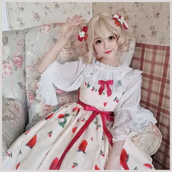 2019 Rushed New Booking Original Summer Skirt With Shoulder-straps Jsk Strawberry Dance Step Lolita Japanese Dress Small
2019 Rushed New Booking Original Summer Skirt With Shoulder-straps Jsk Strawberry Dance Step Lolita Japanese Dress Small