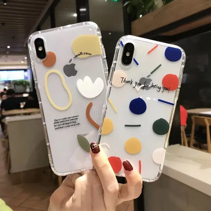 Geometric Pattern Phone Case For iPhone 7 8 X XS XR XS Max 6 6S Plus Transparent Silicone Back Cover Coque Funda Anti-knock
Geometric Pattern Phone Case For iPhone 7 8 X XS XR XS Max 6 6S Plus Transparent Silicone Back Cover Coque Funda Anti-knock