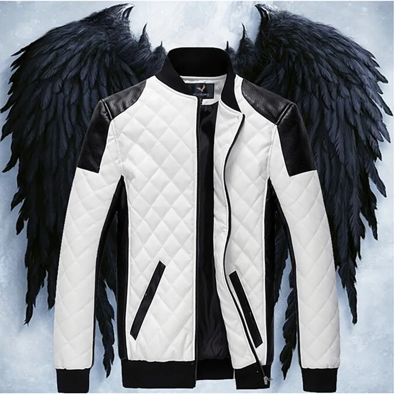 2017 New Winter Men's Zipper Design Leather Jacket Men Slim Pu Leather Jacket High Quality Men Jacket Black/white Big Yard L-6xl
2017 New Winter Men's Zipper Design Leather Jacket Men Slim Pu Leather Jacket High Quality Men Jacket Black/white Big Yard L-6xl