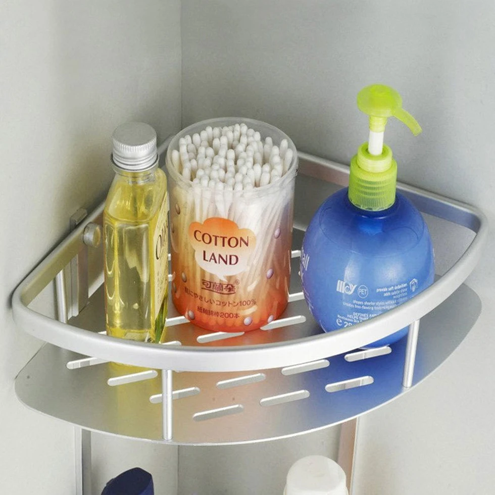 Generic Triangle Shower Corner Bathroom Shelf Storage Basket Holder