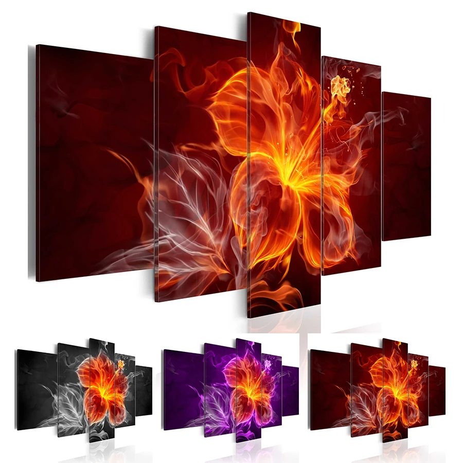 Print Modular Picture Canvas 5 Panel Painting Abstract Flower Poster Modern Home For Living Room Decoration Wall Artwork Framed
Print Modular Picture Canvas 5 Panel Painting Abstract Flower Poster Modern Home For Living Room Decoration Wall Artwork Framed