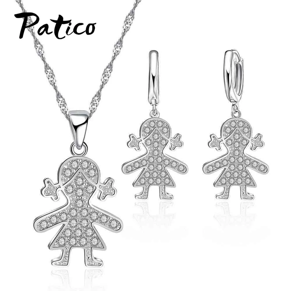 Jewelry Sets Pendant Necklace & Earring 925 Sterling Silver for Women Humanoid Hug Shape Wedding Crystal Made
Jewelry Sets Pendant Necklace & Earring 925 Sterling Silver for Women Humanoid Hug Shape Wedding Crystal Made
