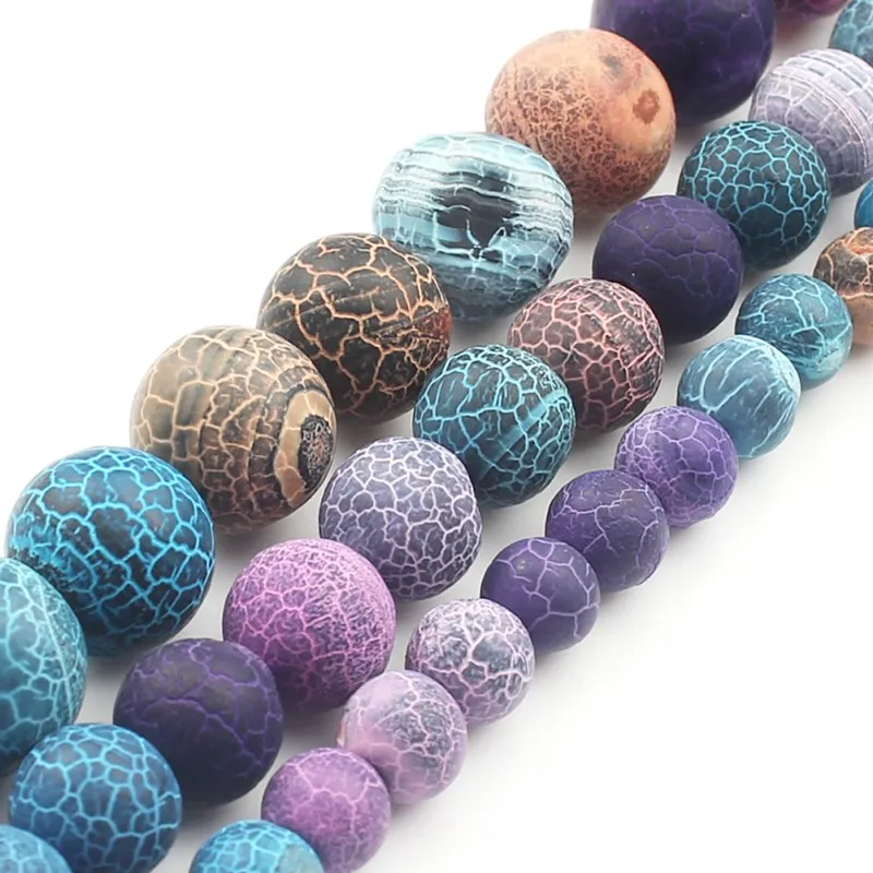 6 8 10mm 15'' Frosted Colorful Fire Dragon Veins Agate Gem Stone Beads For Jewelry Making Needlework DIY Charm Bracelet Necklace
6 8 10mm 15'' Frosted Colorful Fire Dragon Veins Agate Gem Stone Beads For Jewelry Making Needlework DIY Charm Bracelet Necklace
