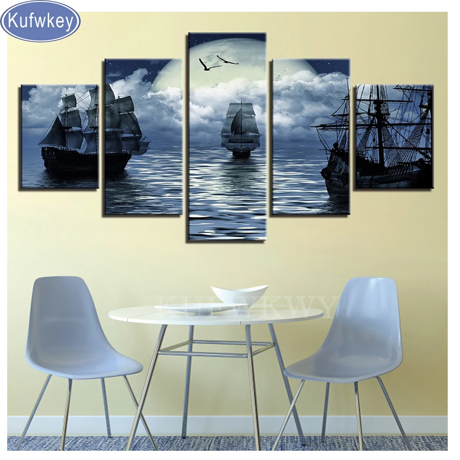 Free Shipping,Moon Night Sailboat Landscape,5D DIY Diamond Painting 5 piece Home Decor 5d Diamond Embroidery Cross Stitch kits
Free Shipping,Moon Night Sailboat Landscape,5D DIY Diamond Painting 5 piece Home Decor 5d Diamond Embroidery Cross Stitch kits