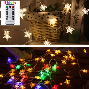 3M 20Leds USB LED Star String Light 8 Mode Remote Control Fairy Light Christmas Party Wedding Garden Home Decor Lighting Lamps
3M 20Leds USB LED Star String Light 8 Mode Remote Control Fairy Light Christmas Party Wedding Garden Home Decor Lighting Lamps