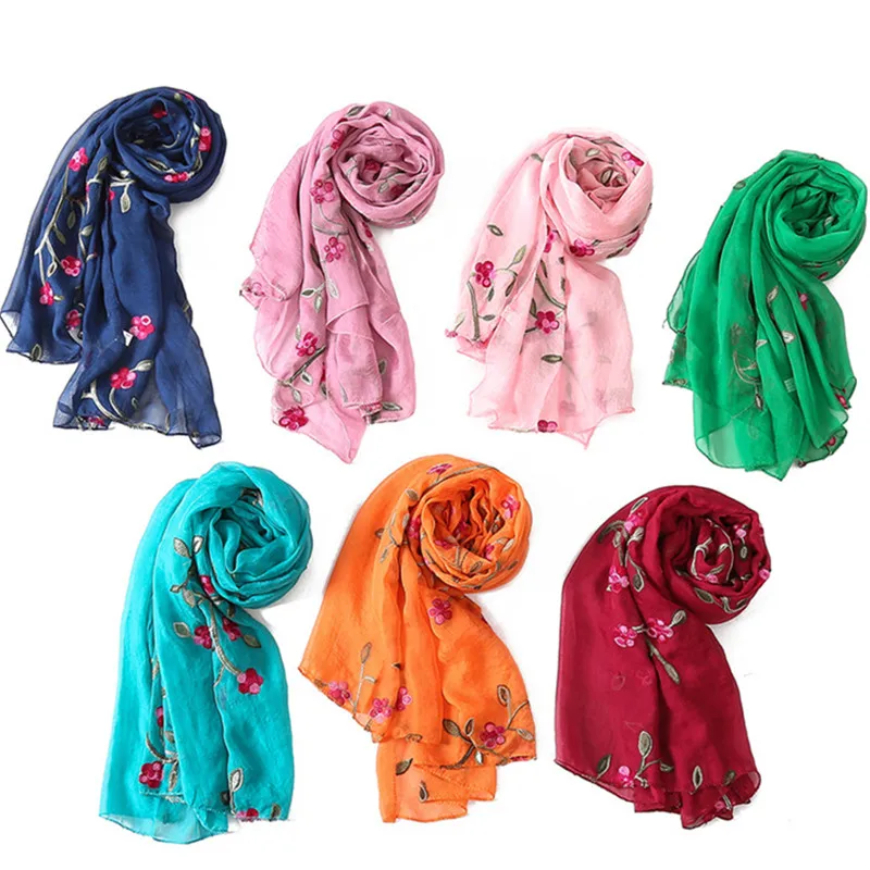 scarf shawl 16colors spring winter women embroidery flower print scarves shawl beach stoles rose green red orange head wraps
scarf shawl 16colors spring winter women embroidery flower print scarves shawl beach stoles rose green red orange head wraps