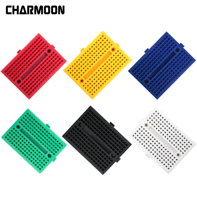 170 Tie-points Mini Breadboard Solderless Breadboard Prototype Protoboard for Arduino DIY with 6 Colors 35*47*8.5mm
170 Tie-points Mini Breadboard Solderless Breadboard Prototype Protoboard for Arduino DIY with 6 Colors 35*47*8.5mm