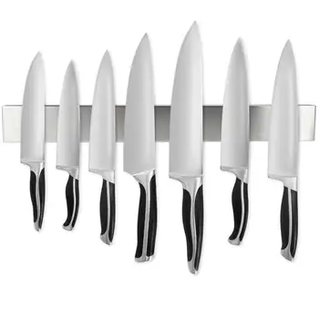 Wall-mounted Magnetic Knife Holder Double Bar Knife Rack Kitchen Knife Tools Storage Rack Holder for Kitchen Knives Utensils
Wall-mounted Magnetic Knife Holder Double Bar Knife Rack Kitchen Knife Tools Storage Rack Holder for Kitchen Knives Utensils