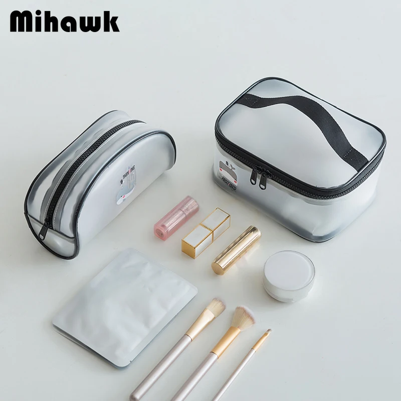Mihawk PVC Transparent Cosmetic Bag Women's Makeup Box Clear Beauty Case Waterproof Wash Pouch Travel Necessary Zip Accessories
Mihawk PVC Transparent Cosmetic Bag Women's Makeup Box Clear Beauty Case Waterproof Wash Pouch Travel Necessary Zip Accessories