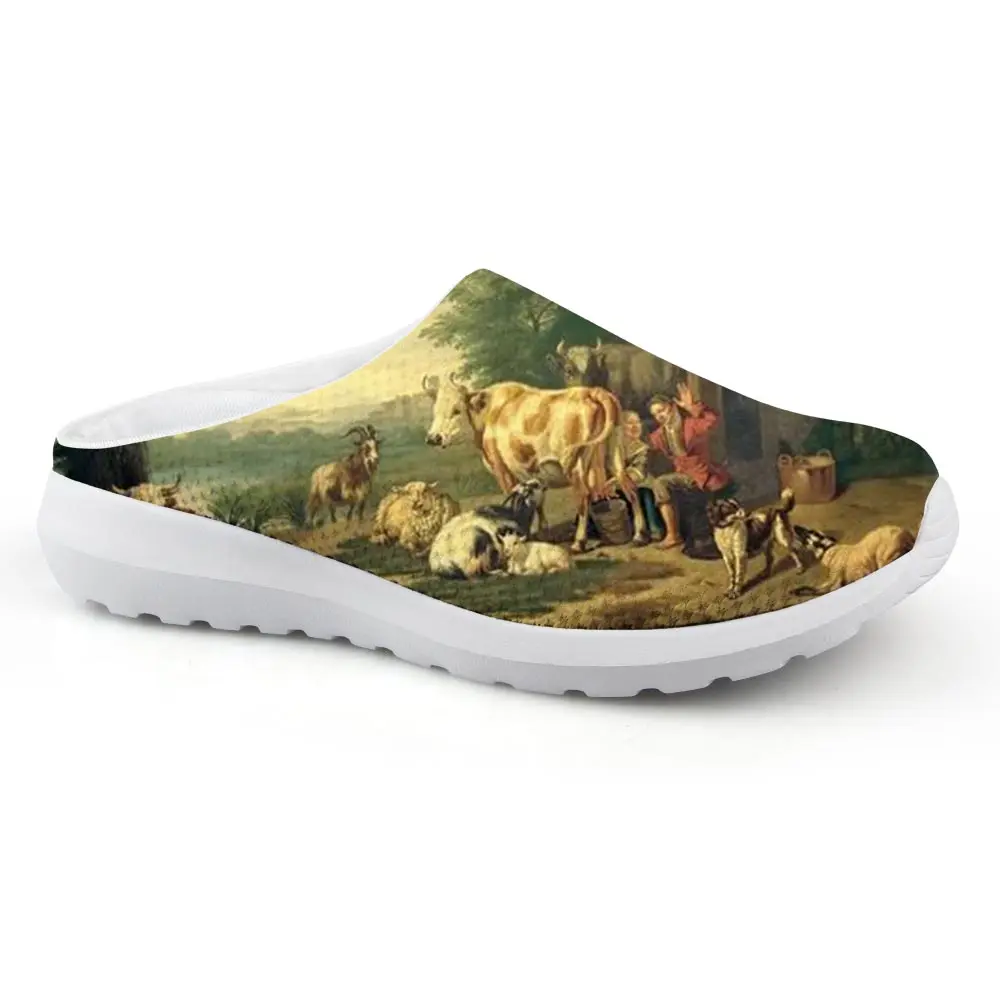 High Quality House Sandals Man Country Cow Painting Art Print Slippers Customizable Beach Water Outside Shoes Walking sandals
High Quality House Sandals Man Country Cow Painting Art Print Slippers Customizable Beach Water Outside Shoes Walking sandals