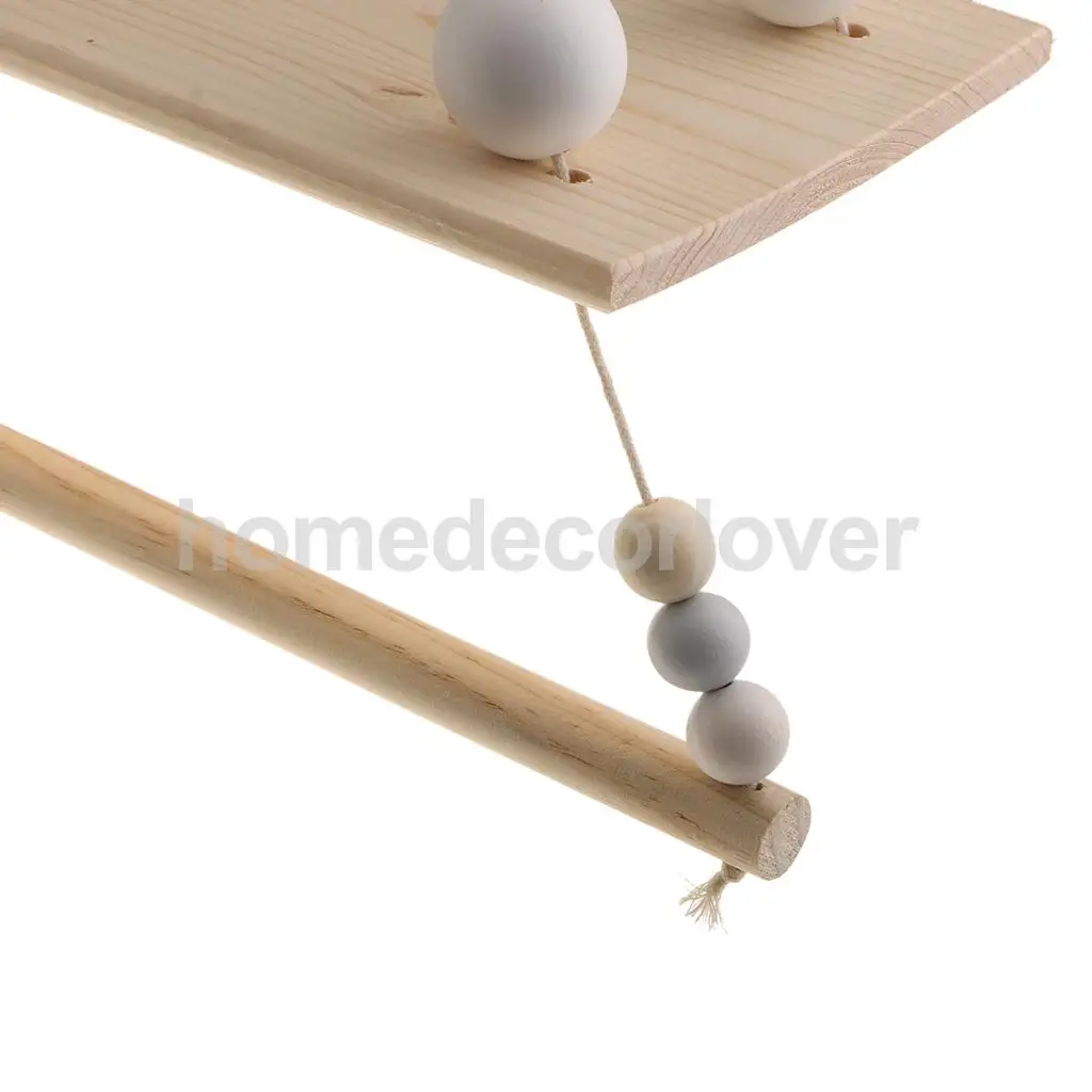 Wall Hanging Wooden Shelves Floating Wall Shelf Home Decor Baby Kids Room Storage Holder Hanger