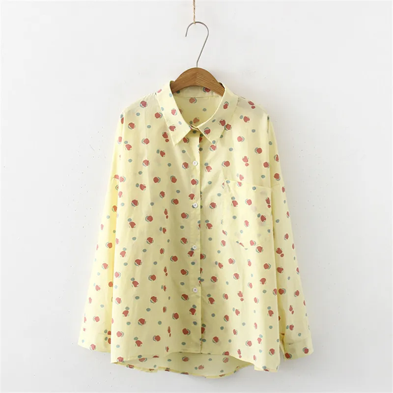Women Spring New Long Sleeve Turn-down Collar Floral Print Cotton Loose Blouse Shirts Casual Tops Shirts Blusas 
Women Spring New Long Sleeve Turn-down Collar Floral Print Cotton Loose Blouse Shirts Casual Tops Shirts Blusas