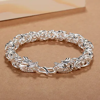 Pure Silver 925 Bracelets for Men Dragon Chain Bracelet & Bangles Wristband Pulseira Homme Wedding Party Male Jewelry Bijoux
Pure Silver 925 Bracelets for Men Dragon Chain Bracelet & Bangles Wristband Pulseira Homme Wedding Party Male Jewelry Bijoux