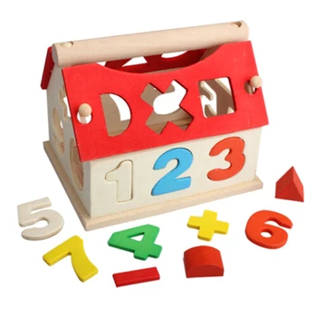 Wooden Toys House Number Letter Multicolor Educational Intellectual Building Blocks Toy Kids Learning Math Toy
Wooden Toys House Number Letter Multicolor Educational Intellectual Building Blocks Toy Kids Learning Math Toy