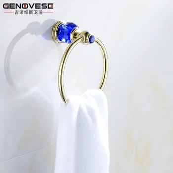 Blue Write Promotion Crystal Bathroom Towel Rack Holder Antique Copper Base Towel Ring Holdern Bathroom Accessories Fg123
Blue Write Promotion Crystal Bathroom Towel Rack Holder Antique Copper Base Towel Ring Holdern Bathroom Accessories Fg123