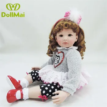 Latest new 60cm curls princess Soft Silicone Doll Reborn Baby 24" Toy For Girls Newborn Girl Baby Birthday Gift For Child
Latest new 60cm curls princess Soft Silicone Doll Reborn Baby 24" Toy For Girls Newborn Girl Baby Birthday Gift For Child