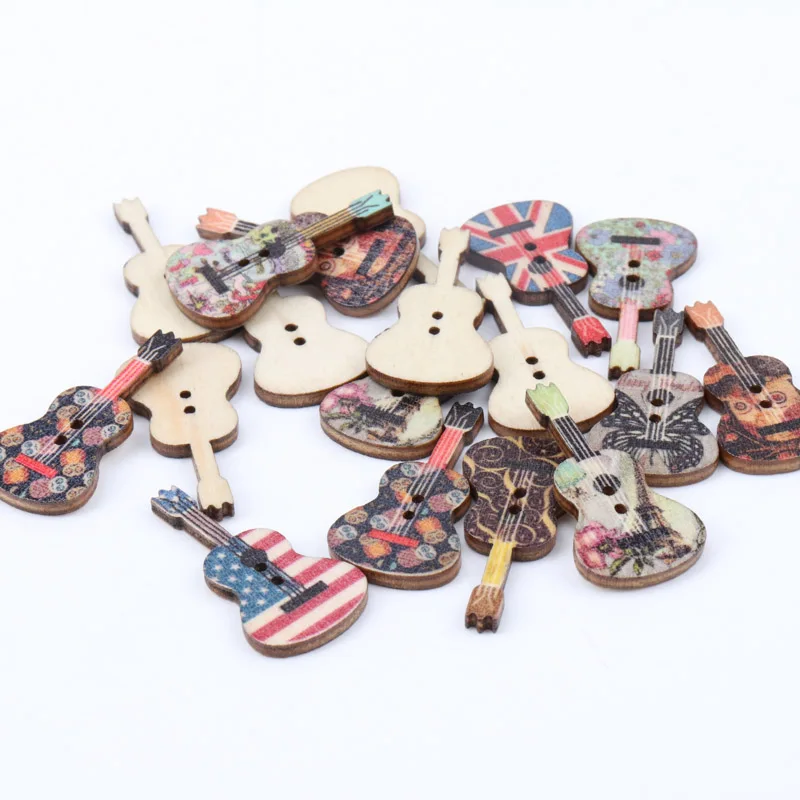 20pcs 18x36mm 2 Holes Mixed Color Guitar Fabrics Wooden buttons For handmake Scrapbooking Crafts
20pcs 18x36mm 2 Holes Mixed Color Guitar Fabrics Wooden buttons For handmake Scrapbooking Crafts