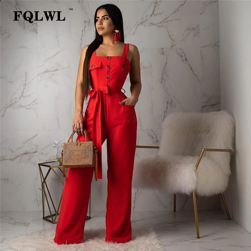 FQLWL Streetwear Bandage Wide Leg Summer Jumpsuit Women Overalls Long Backless Black Red Bodycon Ladies Sexy Jumpsuit Female
FQLWL Streetwear Bandage Wide Leg Summer Jumpsuit Women Overalls Long Backless Black Red Bodycon Ladies Sexy Jumpsuit Female