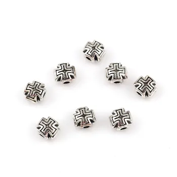 DoreenBeads Zinc Based Alloy Spacer Beads Cross Silver Color DIY Findings 8mm( 3/8") x 7mm( 2/8"), Hole: Approx 2.3mm, 50 PCs
DoreenBeads Zinc Based Alloy Spacer Beads Cross Silver Color DIY Findings 8mm( 3/8") x 7mm( 2/8"), Hole: Approx 2.3mm, 50 PCs