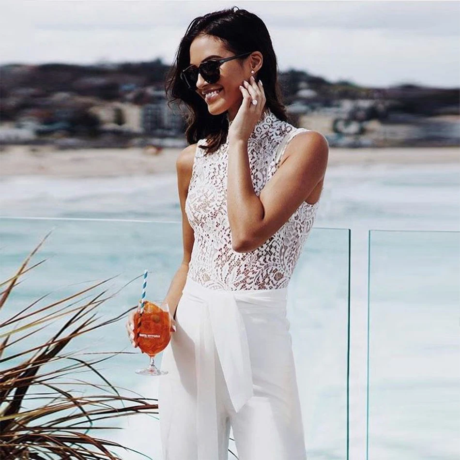 Adyce New Summer Women Jumpsuit Rompers Vestidos Verano 2019 Elegant Lace Sexy Sleeveless Celebrity Night Club Party Jumpsuits
Adyce New Summer Women Jumpsuit Rompers Vestidos Verano 2019 Elegant Lace Sexy Sleeveless Celebrity Night Club Party Jumpsuits