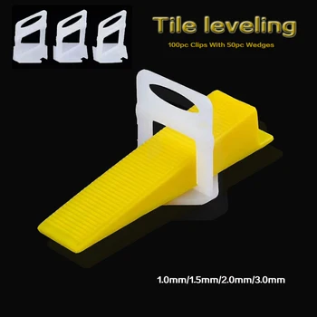 100pc Clips With 50pc Wedges Tile Spacers Leveler Tiling Ceramic Tilers Plumbers 3.0mm Gap Wall Floor D Type Leveling System
100pc Clips With 50pc Wedges Tile Spacers Leveler Tiling Ceramic Tilers Plumbers 3.0mm Gap Wall Floor D Type Leveling System